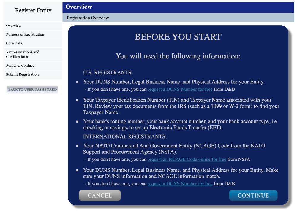 how to get government contracts