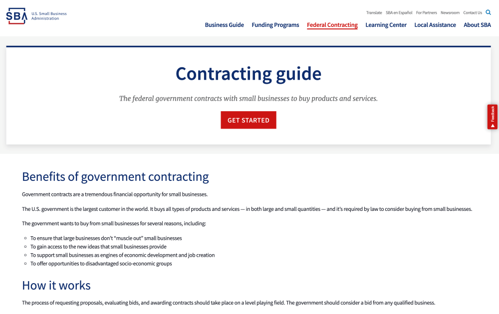 how to get government contracts