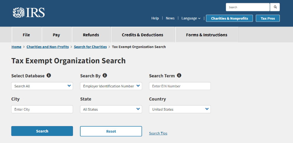 Tax Deductible Donations