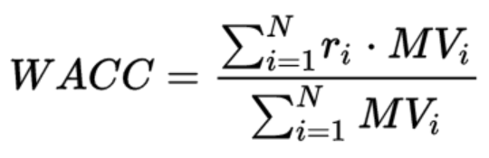 WACC formula