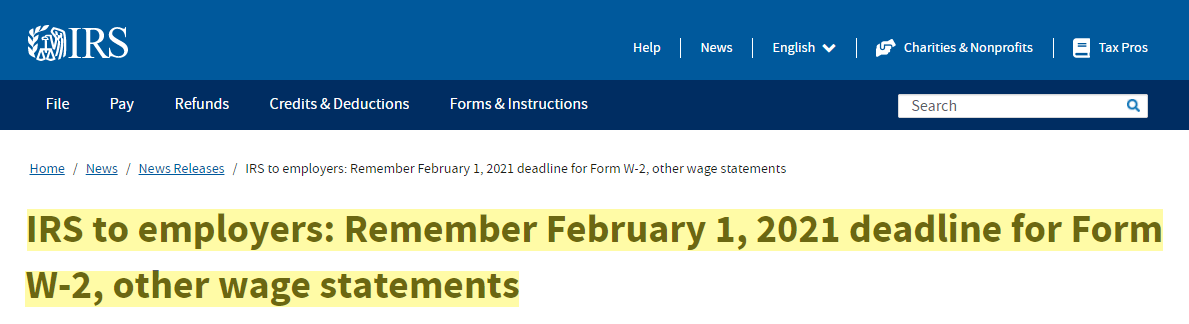 tax season 2021