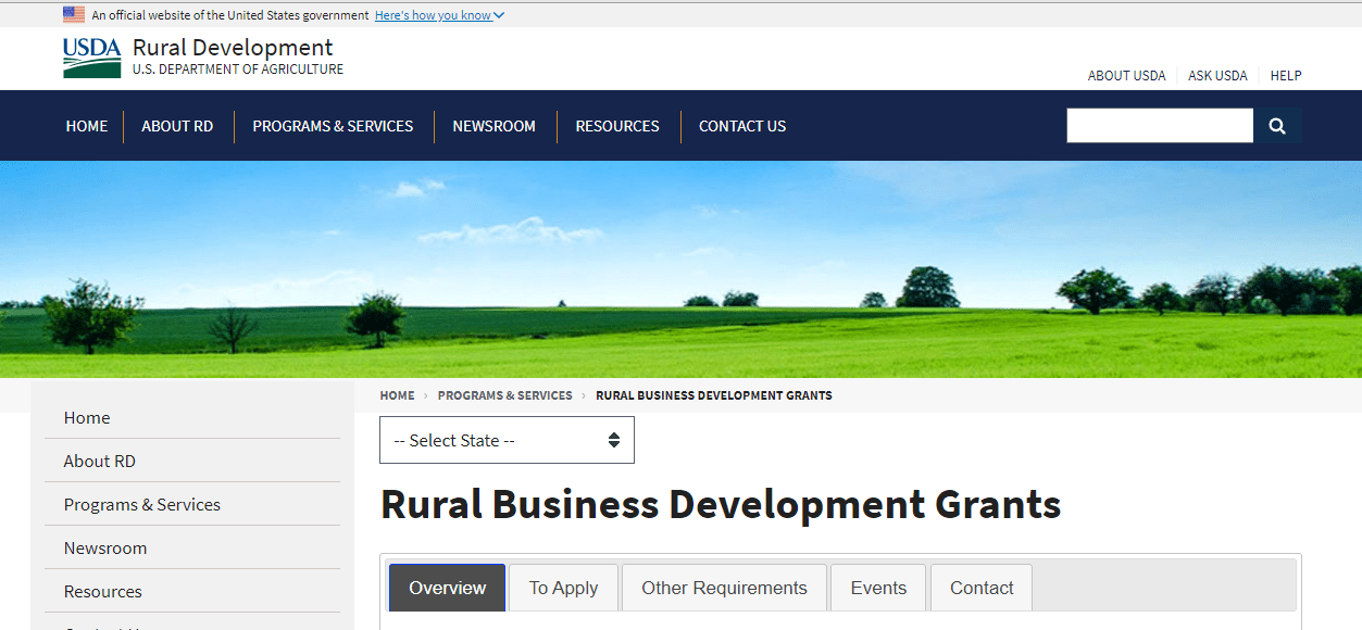 list of small business grants